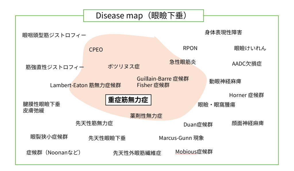 眼瞼下垂のDisease map