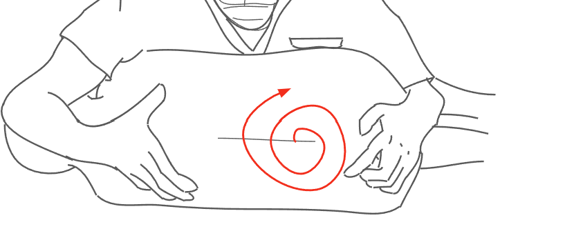消毒の仕方の図解